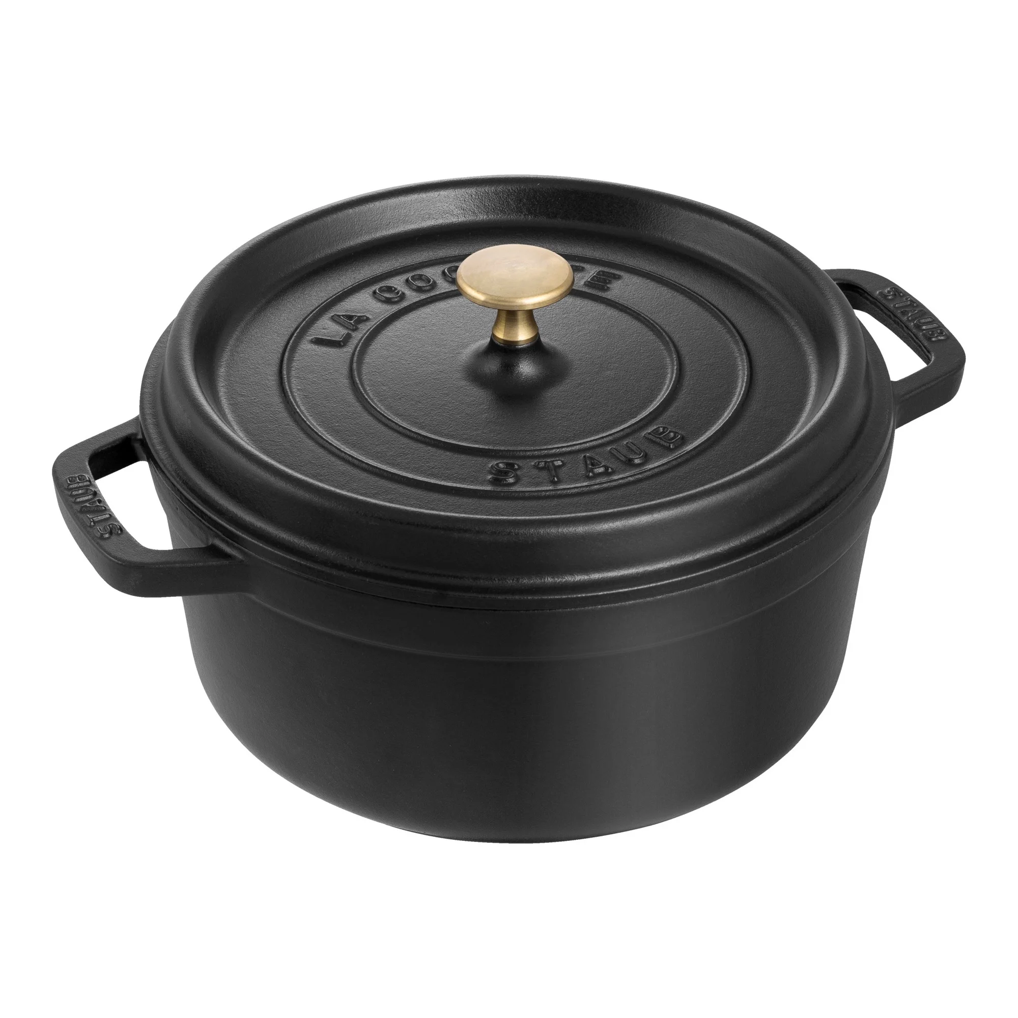 Staub Round Cocotte 24cm, Black